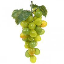 Artículo Deco uvas verde otoño decoración frutas artificiales 15cm