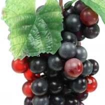 Decoración de escaparate de frutería artificial negra uva deco 22cm