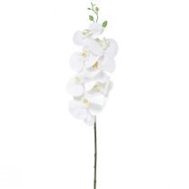 Orquídea artificial Phalaenopsis blanca Real Touch Al. 83 cm