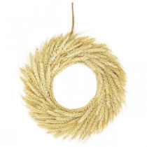 Corona natural, corona de trigo, corona de trigo, corona de grano 30cm