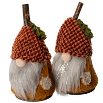 Artículo Conjunto de figuras de gnomos con gorro de punto y bellota, 10 cm, 6 piezas.