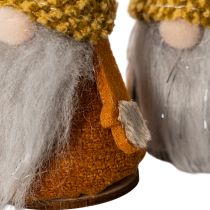 Artículo Conjunto de figuras de gnomos con gorro de punto y bellota, 10 cm, 6 piezas.