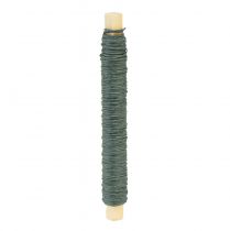 Artículo Alambre para envolver alambre artesanal verde alambre para envolver papel Ø0,8mm 22m