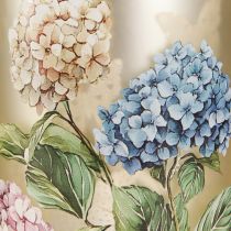 Artículo Portavelas de cristal con motivo floral para momentos de convivencia armoniosos, 18 cm