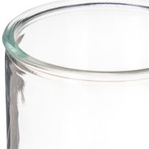 Artículo Jarrón cilíndrico de cristal, transparente, versátil, 10 cm, 3 piezas