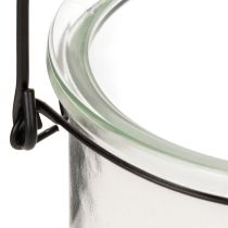 Artículo Farol colgante de cristal Ø12cm H12.5cm 2 unidades