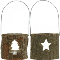 Artículo Portavelas para colgar Portavelas madera 7,5cm 2uds