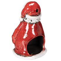 Artículo Figura decorativa de Papá Noel como portavelas con estrellas, decoración de mesa, 15 cm