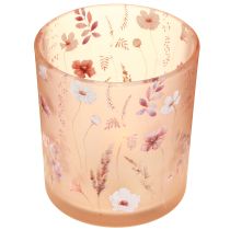 Artículo Elegante candelabro con un delicado diseño floral para una decoración armoniosa de la habitación, 8 cm, 4 piezas