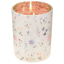 Artículo Portavelas de cristal con motivo de mariposa para momentos de convivencia acogedores, 12,5 cm, 2 piezas