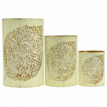 Artículo Farol de otoño decoración de metal Al. 20,5/15,5/10,5 cm juego de 3