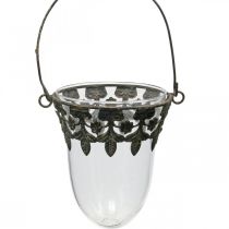 Linterna de cristal para decoración colgante 24/28/30cm juego de 3