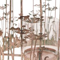 Linterna decorativa colgante de metal Ø29/23,5cm decoración jaula de pájaros set de 2