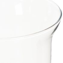 Artículo Candelabro/jarrón de cristal para un diseño interior atmosférico con elegancia clásica, 25 cm