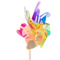 Artículo Balcón con molino de viento, colorido y llamativo, decoración de jardín de verano, 75 cm