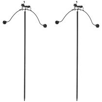 Artículo Carillón de viento para decoración de hormigas, estaca de metal para jardín, 66 cm, 2 unidades