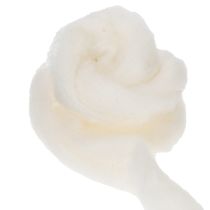 Artículo Cordón de lana, cinta de lana blanca, 2 m, lana decorativa para manualidades y envoltorios.