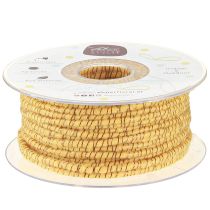 Artículo Hilo de lana con hilo de fieltro mica bronce amarillo Ø5mm 33m