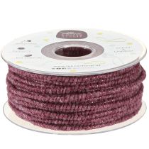 Artículo Hilo de lana con hilo de fieltro mica violeta Ø5mm 33m