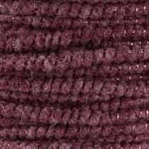 Artículo Hilo de lana con hilo de fieltro mica violeta Ø5mm 33m