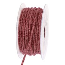 Artículo Hilo de lana con hilo de fieltro mica violeta Ø5mm 33m