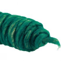 Artículo Cordón de lana verde vintage hilo absorbente lana natural yute 30m
