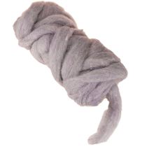 Artículo Cordón de lana, cinta de lana violeta claro, 10 m de lana decorativa para floristería y manualidades