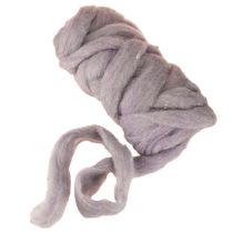 Artículo Cordón de lana, cinta de lana violeta claro, 10 m de lana decorativa para floristería y manualidades