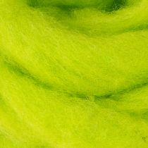Artículo Fibra de lana para decoración verde intenso 2 m