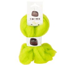 Artículo Fibra de lana para decoración verde intenso 2 m
