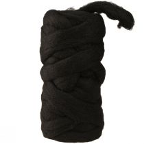 Artículo Wool Lunte Lana impermeable que no destiñe Negro 10m