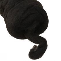 Artículo Wool Lunte Lana impermeable que no destiñe Negro 10m