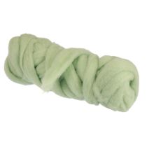 Artículo Cordón de lana cordón de fieltro fusible de lana verde claro Ø4–5cm 10m