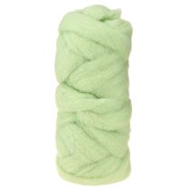Artículo Cordón de lana cordón de fieltro fusible de lana verde claro Ø4–5cm 10m