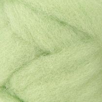 Artículo Cordón de lana cordón de fieltro fusible de lana verde claro Ø4–5cm 10m