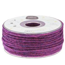 Artículo Cordon de lana morado 3mm 100m