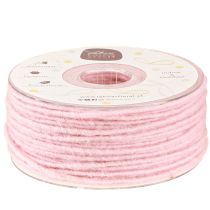 Artículo Cordón de lana rosa 3mm 100m