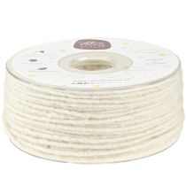 Artículo Cordón de lana blanco 3mm 100m