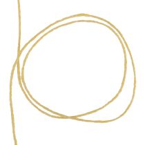 Artículo Hilo de mecha cordón de lana cordón de fieltro hilo de lana amarillo Ø3mm 100m