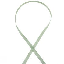Artículo Cinta de regalo cinta decorativa punteada verde menta 10mm 25m