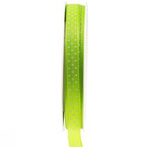 Cinta de regalo cinta decorativa punteada Mayo verde 10mm 25m