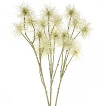 Xanthium flor artificial crema decoración de otoño 6 flores 80cm 3pcs