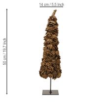 Artículo Árbol de Navidad de cono, decoración de cono natural, 14 x 50 cm