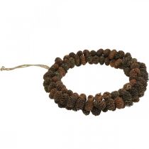 Artículo Corona cono corona decorativa cono de aliso para colgar naturaleza Ø25cm