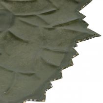 Artículo Cuenco decorativo hojas de otoño decorativas de metal Ø33/40cm juego de 2