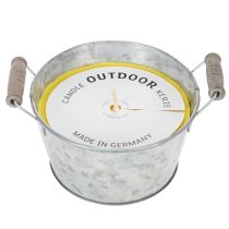 Artículo Vela de citronela para exteriores en cubo: Iluminación ambiental y repelente de insectos, 15 cm