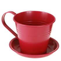 Artículo Vaso de plantación con platillo para jardines creativos, 11 cm, 6 piezas