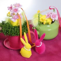 Artículo Vaso de plantación con platillo para jardines creativos, 11 cm, 6 piezas