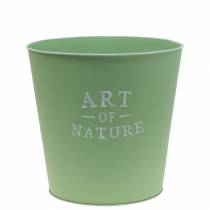 Artículo Macetero zinc Art of Nature verde menta Ø17.5cm H15cm