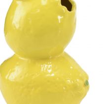Artículo Jarrón de limón florero amarillo decoración de verano cerámica Al. 20 cm